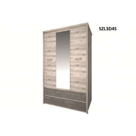 Jazz gardrób szekrény (SZL3D4S)<br />153.500,- Ft